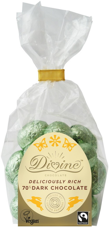 Mini vajíčka z hořké čokolády 152 g Divine 